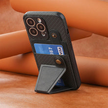 Load image into Gallery viewer, Men Green Wallet Flip Card Holder Phone Case For Iphone 13 12 Mini 14 11 Pro Xs Max Xr X Luxurious Leather Cover Mobile Phone Case With Card Compartment And Kickstand Elegant Iphone Magnetic Case