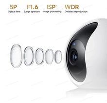 Load image into Gallery viewer, XIAOMI Smart Camera C300 Dual Camera Version,360° 3MP WiFi 6,Home Security Baby Monitor,Pet Camera,Chinese Version With Adapter