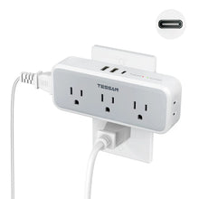Load image into Gallery viewer, TESSAN Multi Outlet Splitter with 8 AC Outlets & 3 USB (1 USB C) Surge Protector Multi Outlet Extender for Home Office Dorm