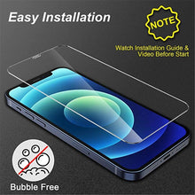Load image into Gallery viewer, 4pcs Tempered Glass For Iphone 11 14 12 13 Pro Xr X Xs Max Screen Protector On For Iphone 14 Pro Max Mini 7 8 6 6s Plus Se Glass Scratch Proof Flexible Screen Protector Shutter Proof Anti Fingerprint Screen Glass For Iphone