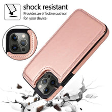 Load image into Gallery viewer, Wallet Stand Cover Flip Leather Case For iPhone 14 Pro Max 13 Pro Max 12 Pro Max 11 Pro Max Soft PU Leather Card Case With Kickstand Slim Double Magnetic Clasp Protective Cover