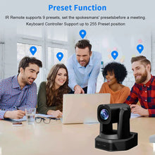 Load image into Gallery viewer, Runpu 1080P/60fps NDI Conference PTZ Video Camera 12/20/30x Zoom Ai Auto Tracking PTZ SDI Camera HDMI USB Outputs Support POE