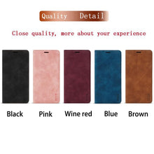 Load image into Gallery viewer, Wallet Skin Friendly Magnetic Flip With Card Slot Leather Case For iPhone 14 Pro Max 13 12 11 SE X XR XS Max Popular PU Leather Impact Resistant Built-In Magnet Card Holder Pockets Stand Function