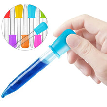 Load image into Gallery viewer, 1/6/8/10pcs 5ML Silicone Plastic Pipette Dropper Feeding Medicine Liquid Eye Ear Pipette Dropper School Lab Experiment Supplies