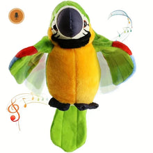 Load image into Gallery viewer, Talking Macaw Parrot Plush – Repeat & Speak Electronic Stuffed Toy