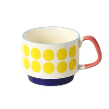 Load image into Gallery viewer, Japanese Flower Coffee Mug Set ā Retro Ceramic Cup