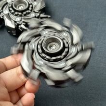 Load image into Gallery viewer, EDC Open Armor Metal Spinning Top – Magnetic Fidget Slider Toy for Adults | Stress Relief Spinner with Mecha Design & Smooth Rotation