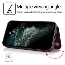 Load image into Gallery viewer, Luxury Leather Cover For iPhone 14 12 13 Mini 11 Pro XR XS Max 6 6s 7 8 Plus 5 5s Wallet Phone Card Slot Flip PU Leather Kickstand Card Slots Case Double Magnetic Clasp Durable Shockproof Cover For iPhone