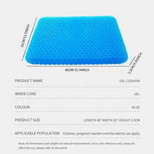 Load image into Gallery viewer, Breathable Gel Seat Cushion โ Honeycomb Design for Tailbone & Back Pain Relief, Home Office & Car Use