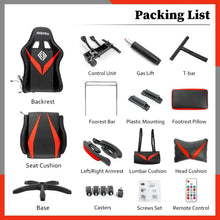 Load image into Gallery viewer, 135 Degrees Gaming Chair RGB Light Office Chair Bluetooth Speaker Gamer Computer Chair Ergonomic Swivel 2 Point Massage Recliner