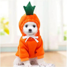 Load image into Gallery viewer, Cute Dog Hoodie with Hat - Funny Pet Fruit Costume for Halloween & Daily Wear