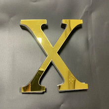 Load image into Gallery viewer, Gold Mirror 3D Letter Wall Stickers – Acrylic Peel & Stick Decor