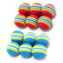 Load image into Gallery viewer, 10pcs Cat Toy Balls Interactive for Indoor Cat Red Rainbow Soft Foam Puppies Toy Balls Activity Chase Quiet Play Sponge Ball Toy Balls for Dog Puppies Kittens