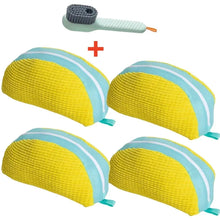 Load image into Gallery viewer, Shoe Washing Machine Bag with Brush Set – Durable Laundry Cleaner (1–4PCS)