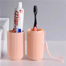 Load image into Gallery viewer, Portable Toothbrush & Toothpaste Holder β Travel Storage Organizer