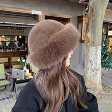 Load image into Gallery viewer, Furry Hats For Women, Autumn Winter Korean Style Warm Hats, Solid Color Flattering Mongolian Hats, Thickened Winter Outfits