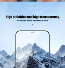 Load image into Gallery viewer, 9D Full Cover Glass Screen Protector for IPhone 11 Pro Max 14 12 X s XS XR Tempered Glass on IPhone 13 Mini 7 8 6S Plus SE Film Tempered Glass Screen Protector Compatible for iPhone