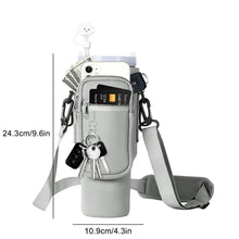 Load image into Gallery viewer, 40oz Neoprene Water Bottle Carrier Bag For Stanley Quencher Cup Sleeve Adjustable Shoulder Strap Non-slip Insulated Mug Cover