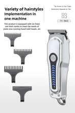 Load image into Gallery viewer, Electric Hairdresser Shaving Head Pusher Electric Pusher Clipper Hair Precision USBCharging Hair Trimmer for Men Home Appliances