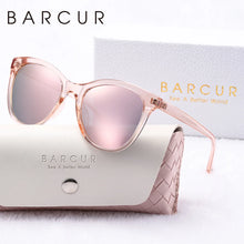Load image into Gallery viewer, BARCUR Women’s Transparent Fashionable Cat Eye Sunglasses – Polarized UV400 Gradient Lenses for Summer Travel Party & Vacation – Comfortable Durable Best Gift Idea