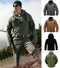 Load image into Gallery viewer, Tactical Jacket Combat Jacket Outdoor Sports Hiking Men's Lightweight Soft Jacket Warm Multi-Pockets Outdoor Hooded Jacket Adventure Jacket For Hiking Training