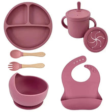 Load image into Gallery viewer, Food Grade Silicone Baby Feeding Dish Set
