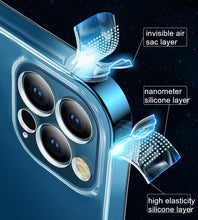 Load image into Gallery viewer, Ultra Thin Clear Soft Silicone Phone Case For iPhone 14 13 12 11 Pro Max XS X XR 7 8 Plus Mini Shockproof Protect Cover Crystal Clear Anti-Scratch Case Protect the Camera Lens Shockproof Bumper Cover Phone Case