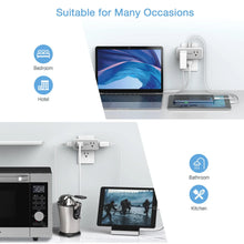 Load image into Gallery viewer, TESSAN Multi Outlet Splitter with 8 AC Outlets & 3 USB (1 USB C) Surge Protector Multi Outlet Extender for Home Office Dorm