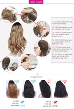 Load image into Gallery viewer, Short Wavy Black Curly Bob Wigs for Women Synthetic Free Part Shoulder Length Short Body Wave Glueless 13X4 Lace Front wigs