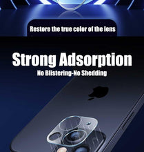 Load image into Gallery viewer, 3D HD Back Camera Glass Protectors for iPhone 13 11 12 Pro Max 13Mini Lens Protective Glass Film on IPhone 14 13 PRO MAX XS XR Tempered Glass Lens Protector Anti-Bubble Anti-Scratch Camera Lens Protector