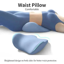 Load image into Gallery viewer, Ergonomic Lumbar Support Pillow for Sleeping – Memory Foam Back Cushion for Lower Back Pain Relief