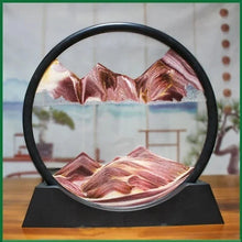 Load image into Gallery viewer, 3D Moving Sand Art Picture - Round Glass Deep Sea Sandscape Hourglass for Home & Office Decor