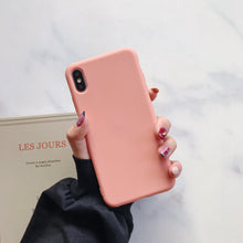 Load image into Gallery viewer, Ultra Thin Slim Fit Soft Grip Anti-Scratch Protective Cover Thicker Candy Phone Case for iPhone Soft Silicon Back Phone Cover for iPhone 12 13 Pro Max iphone Case