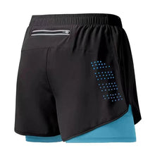 Load image into Gallery viewer, Men’s 2-in-1 Running Shorts – Quick-Dry Double Layer Gym Shorts for Training, Workout & Bodybuilding (Black)