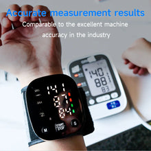Load image into Gallery viewer, Yongrow Rechargeable Digital Wrist Blood Pressure Monitor Sphygmomanometer Tonometer Tensiometer Heart Rate Meter BP Monitor