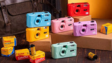 Load image into Gallery viewer, Original Kodak Film 35mm Camera with Flash Wind and Rewind Non-Disposable Retro Roll Cameras M35 M38 Manual Reusable Mini Gift