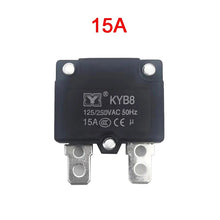 Load image into Gallery viewer, DIY 7A 10A 15A Automatic Reset Relay Fuse Therma Switch Circuit Breaker Current Overload Protector Kids Electric Car Accessories