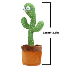 Load image into Gallery viewer, 1pc Dancing Cactus Toy,Repeat Talking ,Song Speaker Wriggle Dancing Sing Talk, Plushie Stuffed ,Interaction and Decoration