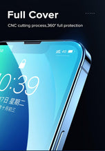 Load image into Gallery viewer, 2PCS 9H Tempered Glass For iPhone 13 Pro Max 12 11 X XR XS 7 8 8P Max Full Cover Ultra-HD Screen Protector for iPhone 13 Tempered Glass Film with Auto Alignment Tool Easy Installation 99% HD Clear 9H Hardness Bubble Free Screen Protector For iPhone