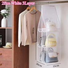 Load image into Gallery viewer, Hanging Closet Organizer Bag - Eco-Friendly 3D Transparent Storage for Tote Bags & Purses