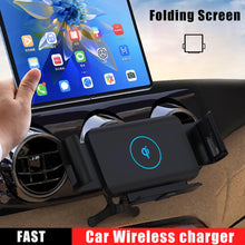 Load image into Gallery viewer, Automatic Clamping Car Wireless Charger for Samsung Galaxy Z Fold 5 4 3 Note20 9 iPhone 12 11 13 Max Air Vent Mount Phone Holder