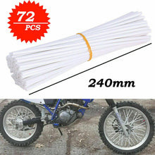 Load image into Gallery viewer, 72pcs Bicycle Wheel Spoked Protector Wraps 24cm Wheel Rim Spoke Wrap Kit for Motorcycle Bike Color Rims Skin Trim Covers Pipe