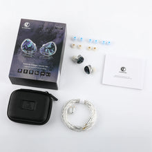 Load image into Gallery viewer, INAWAKEN DAWN Ms Purple-Gold Diaphragm Dynamic Driver IEM Headphones with OFC Shielded Cable for Audiophiles Musicians