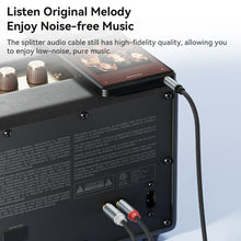 Load image into Gallery viewer, Toocki Jack 3.5 to 2 RCA Aux Cable 3.5mm Jack to 2RCA Male Splitter Audio Wire for TV PC Amplifier Home Theater DVD Speaker Cord