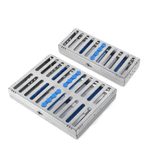 Load image into Gallery viewer, Dental Sterilization Tray Case Box Holder Autoclave Sterilizer Teaching Instruments Dental Cassette File Burs Disinfection Tray