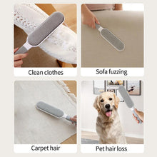 Load image into Gallery viewer, Pet Hair Remover Lint Rollers Brushes Clothes Hairball Remover Brush Dust Sticky Cleaner Fur Clean Pet Hair Tools Reusable Pet Hair Remover with Self-Cleaning Base Pet Hair Double Sided Brush