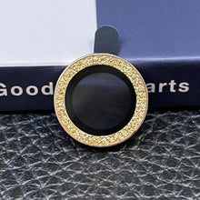 Load image into Gallery viewer, Bling Diamond Camera Lens Protector For iPhone 14 13 12 11 Pro Max Metal Ring Lens Glass Glitter Protective Cap iPhone 13 mini Camera Lens Protector Sparkle Diamond Ring Metal Alloy HD Glass for iPhone