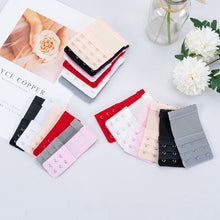 Load image into Gallery viewer, 2 Hook Bra Extender For Women's Elastic Bra Extension Strap Hook Clip Expander Adjustable Belt Buckle Intimates 1/3/4 Pcs