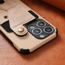 Load image into Gallery viewer, Men Green Wallet Flip Card Holder Phone Case For Iphone 13 12 Mini 14 11 Pro Xs Max Xr X Luxurious Leather Cover Mobile Phone Case With Card Compartment And Kickstand Elegant Iphone Magnetic Case