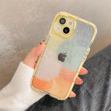 Load image into Gallery viewer, Luminous Art Abstract Phone Case For iPhone 13 12 11 Pro Max Transparent Silicone Shockproof Bumper Cover Floral Girly Transparent Phone Case Glow In Dark iphone case